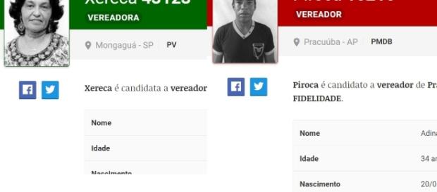 Candidatos com nomes bizarros estão disputando o pleito Candidatos com nomes bizarros estão disputando o pleito