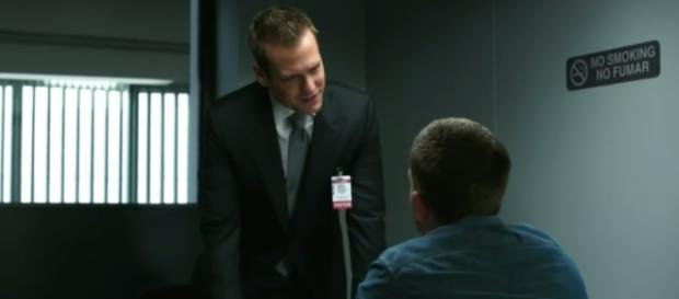 Harvey begins to panic about Mike running out of time/ Photo via Youtube - Suits Season 6 Episode 7 "Shake the Trees" Promo - Television Promos Harvey begins to panic about Mike running out of time/ Photo via Youtube - Suits Season 6 Episode 7 "Shake the Trees" Promo - Television Promos