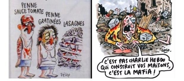 Ilustraciones de Charli Hebdo sobre las víctimas del terremoto italiano causan indignación Ilustraciones de Charli Hebdo sobre las víctimas del terremoto italiano causan indignación