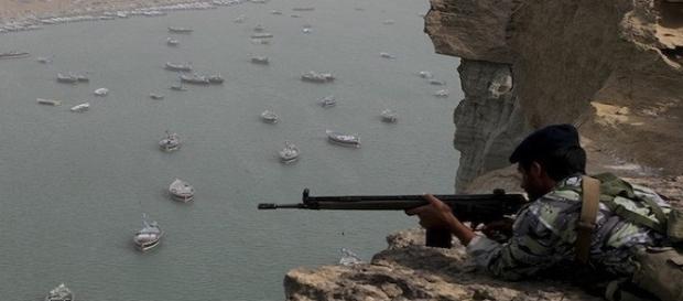 Canale di Hormuz. Immagine da web Canale di Hormuz. Immagine da web