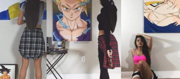 LA SEXY PINTORA DE DRAGON BALL SUPER LA SEXY PINTORA DE DRAGON BALL SUPER
