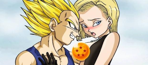 Vegeta y 18 caados y felices DBZ Vegeta y 18 caados y felices DBZ