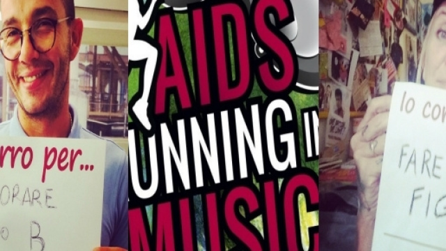 Diego Passoni e La Pina per 'AIDS Running in Music'.