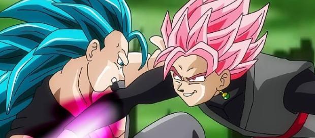Goku ssgss 3 vs Black super saiyajin rose Goku ssgss 3 vs Black super saiyajin rose