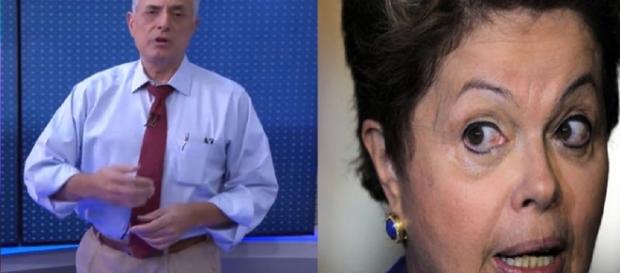 William Waack e Dilma Rousseff William Waack e Dilma Rousseff