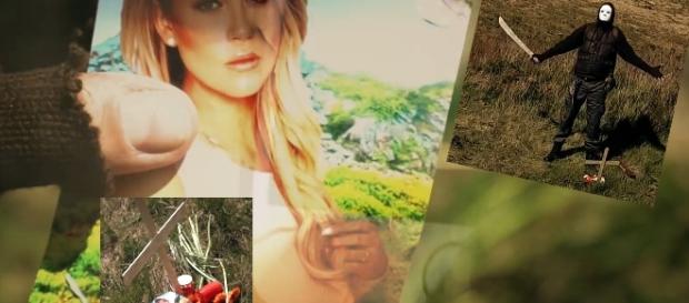 In diesem Musicvideo stirbt Jessica, ihr Bild liegt auf dem Grab In diesem Musicvideo stirbt Jessica, ihr Bild liegt auf dem Grab