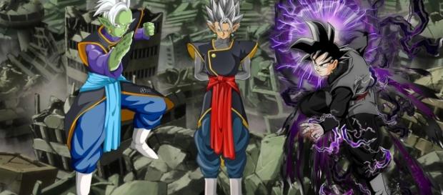 Zamasu, Black y una fusion de ambos (fan art creado en base a los renders de naironkr, secrethet y secrethet) Zamasu, Black y una fusion de ambos (fan art creado en base a los renders de naironkr, secrethet y secrethet)