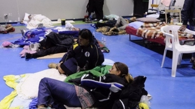 Gli sfollati in attesa di una casa