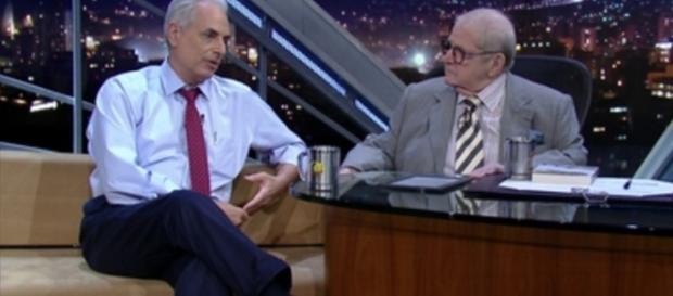 William Waack e Jô Soares - Foto/Reprodução William Waack e Jô Soares - Foto/Reprodução