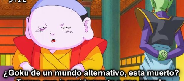 Zuno y Zamasu Conversando sobre Goku. Zuno y Zamasu Conversando sobre Goku.
