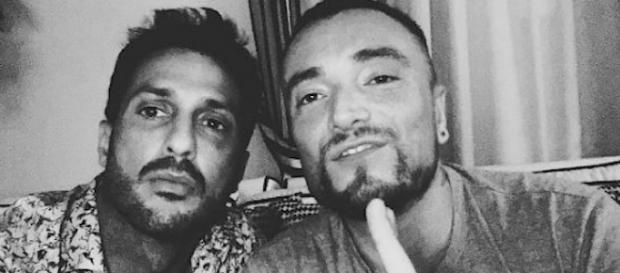 Fabrizio Corona con Gué Pequeno Fabrizio Corona con Gué Pequeno