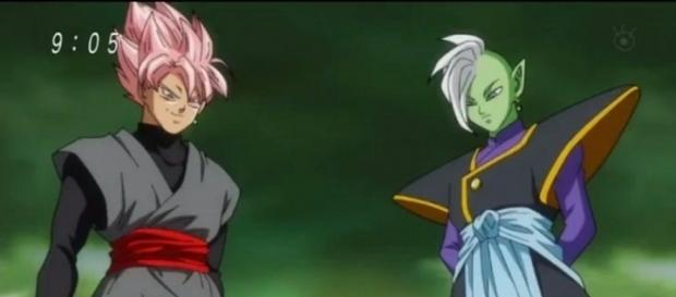 La batalla de Zamasu y Black en el futuro La batalla de Zamasu y Black en el futuro