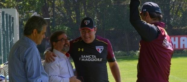 Marco Aurélio Cunha em visita ao CT da Barra Funda no último dia 26 de agosto (Foto: Ana Luiza Rosa/SPFC) Marco Aurélio Cunha em visita ao CT da Barra Funda no último dia 26 de agosto (Foto: Ana Luiza Rosa/SPFC)