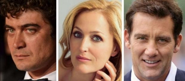 Riccardo Scamarcio, Gillian Anderson e Clive Owen Riccardo Scamarcio, Gillian Anderson e Clive Owen