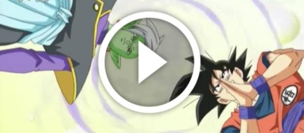 Zamasu versus Goku en modo base Zamasu versus Goku en modo base