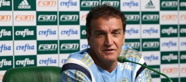 Cuca, técnico da equipe do Palmeiras . Cuca, técnico da equipe do Palmeiras .