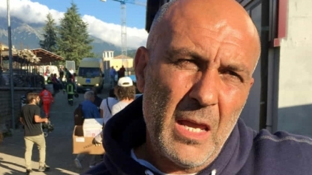 Il sindaco di amatrice Sergio Pirozzi