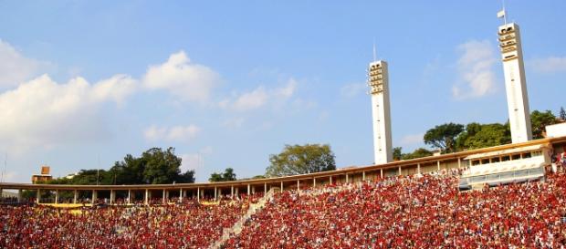 Flamengo fez duas partidas no Pacaembu, em 2016 Flamengo fez duas partidas no Pacaembu, em 2016
