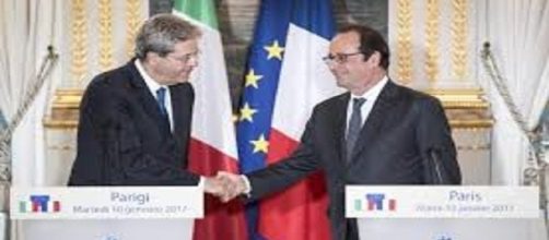 Incontro all'Eliseo tra il premier Gentiloni e il presidente francese Hollande