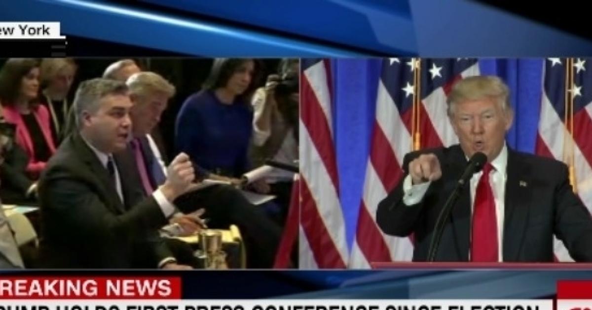 Donald Trump clashes with CNN reporter during press conference, shouts
