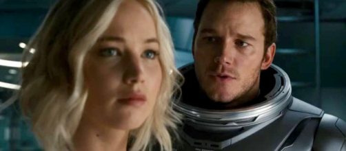 Jennifer Lawrence and Chris Pratt in 'Passengers' - movieweb.com