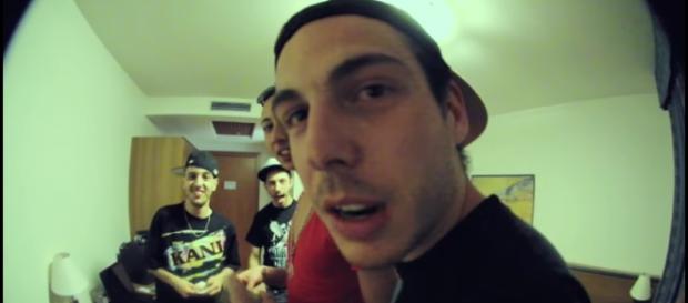 I rapper CaneSecco, Gemitaiz e Ghali. I rapper CaneSecco, Gemitaiz e Ghali.