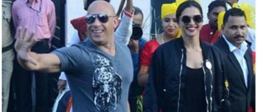 Vin Diesel arrived in Mumbai for xXx Return of Xander Cage / Photo screencap from Bollyhungama via Twitter