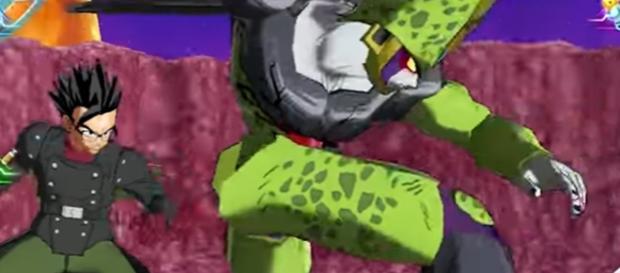Cell se enfrenta al hijo del saiyajin Cell se enfrenta al hijo del saiyajin