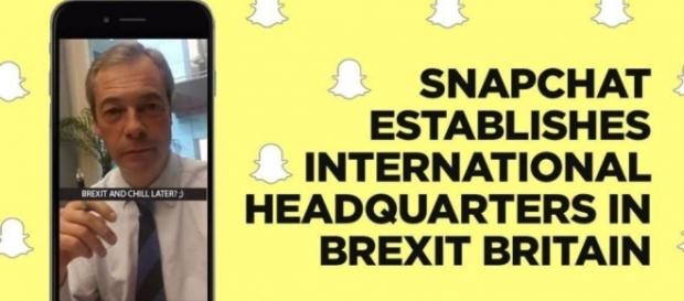 "Leave" camp approves Snapchat London HQ. / Photo from 'The Sun' - thesun.co.uk "Leave" camp approves Snapchat London HQ. / Photo from 'The Sun' - thesun.co.uk