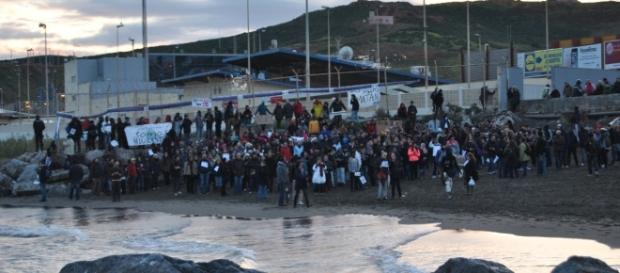 Playa del Tarajal, ciudad autónoma de Ceuta Playa del Tarajal, ciudad autónoma de Ceuta