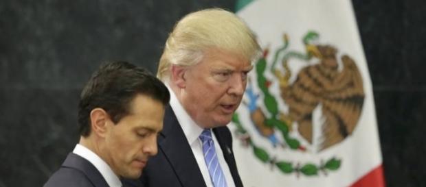 Presidente mexicano, Enrique Peña Nieto, recebeu a Donald Trump Presidente mexicano, Enrique Peña Nieto, recebeu a Donald Trump