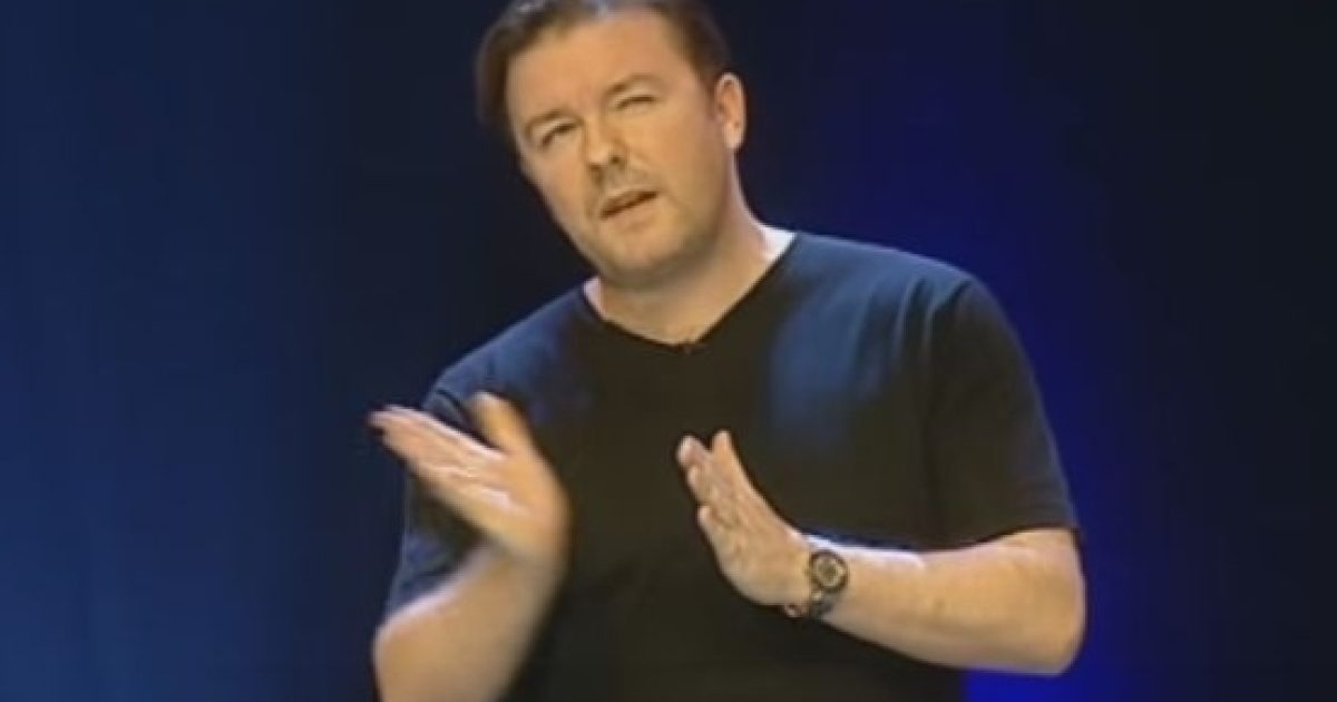 Friday the 13th - Ricky Gervais says fear of bad things is