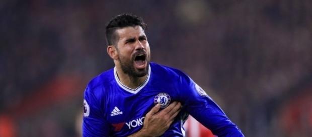 Diego Costa, atacante do Chelsea da Inglaterra Diego Costa, atacante do Chelsea da Inglaterra