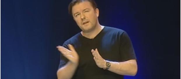 Ricky Gervais - The Bible / Photo screencap from Nuno Lopez, via Youtube Ricky Gervais - The Bible / Photo screencap from Nuno Lopez, via Youtube