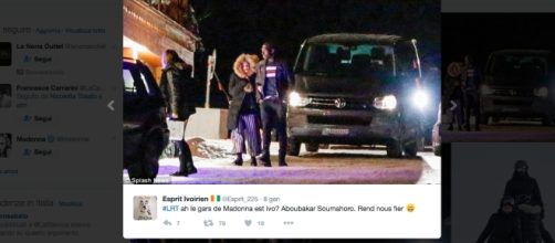 Madonna allo scoperto con il toy boy Aboubakar Soumahoro Credits: Twitter