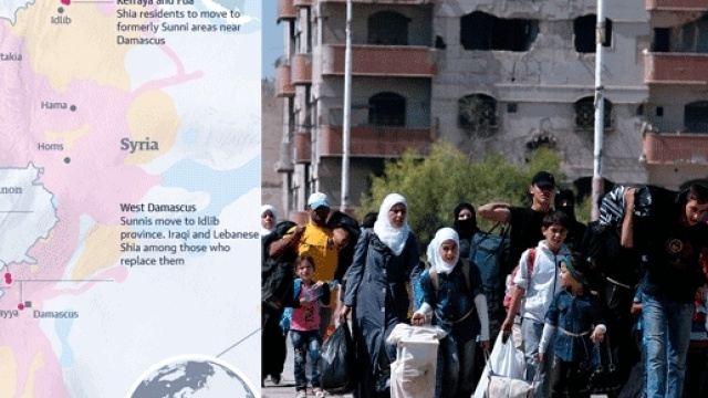 Le régime syrien et l'Iran facilitent des échanges de populations chiites et sunnites entre zones rebelles et zones frontalières du Liban