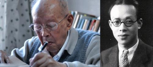 Zhou Youguang (montage Jef T. ; photo ong C - Own work, CC BY-SA 3.0 & DR), créateur du pingyin, décédé à 111 ans
