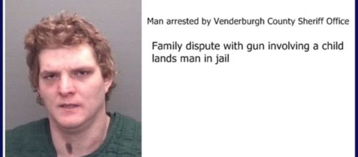 Arrested for dispute involving a gun in front of a child / Photo released by Vanderburgh County Sherrif