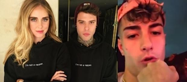 Chiara Ferragni, Fedez e Tony Effe. Chiara Ferragni, Fedez e Tony Effe.