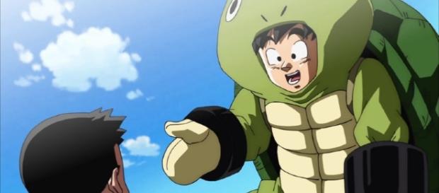 Goku entrenando con su gran amigo Krilin. Goku entrenando con su gran amigo Krilin.