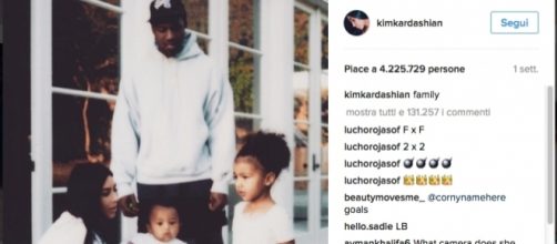 Kim Kardashian, Kanye West e i figli North e Saint West Credits: