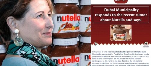 Ségolène Royal confortée par Dubaï : serait-ce un complot international pour dédouaner le Nutella de sa nocivité cancérigène présumée ? ;-)