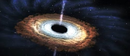 Una simulazione di black hole nella galassia (Credit: NASA Goddard)