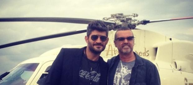 George Michael e Fadi Fawaz: foto dal profilo Instagram di Fadi. George Michael e Fadi Fawaz: foto dal profilo Instagram di Fadi.