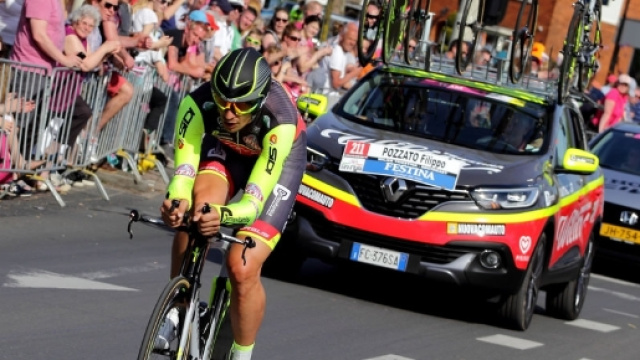 Filippo Pozzato, la sua Wilier &egrave; a rischio per il Giro d'Italia