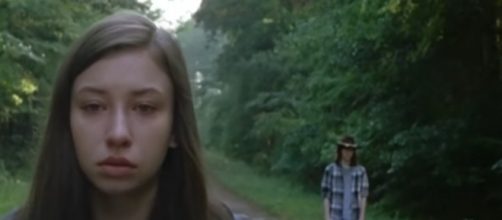 What does Enid do in 'The Walking Dead' season 7B? Image via Walking Fans/Photo Screencap via AMC/YouTube.com