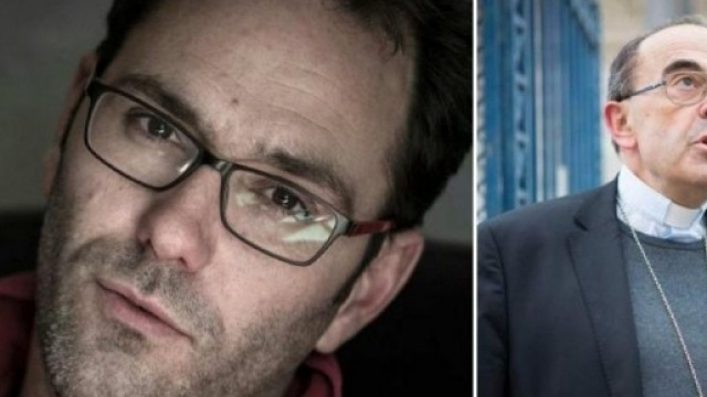 Pédophilie : la colère de François Devaux (à g), le cardinal Barbarin - Le Parisien - leparisien.fr