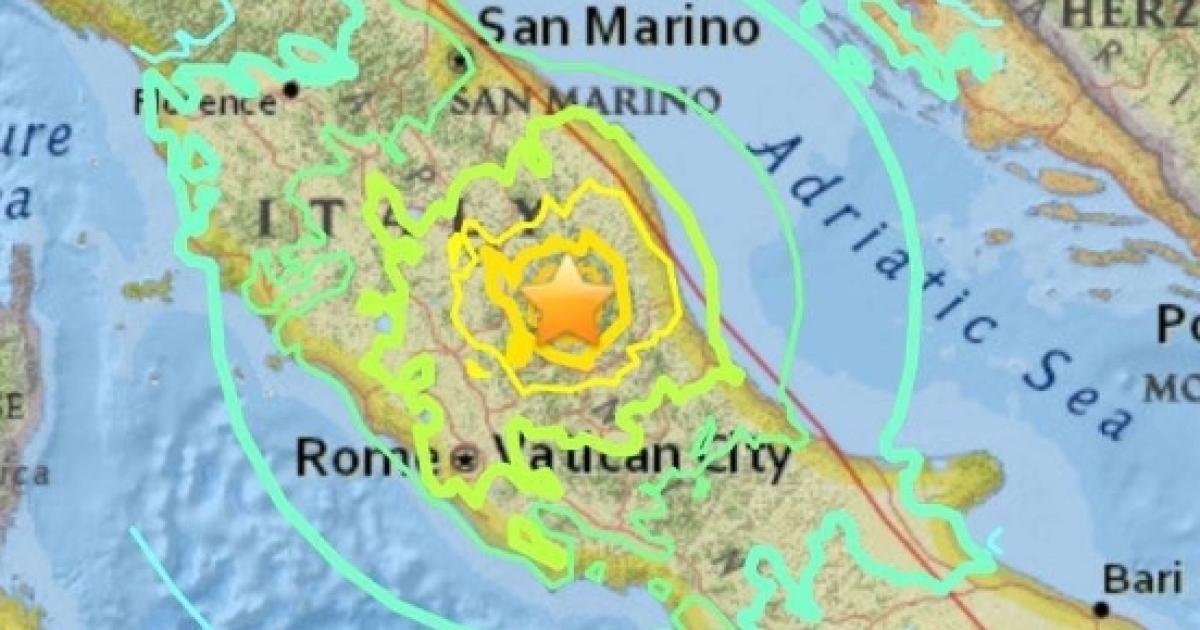 Earthquake in italy now