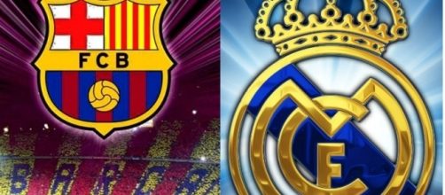Escudos de barceloa y Real Madrid
