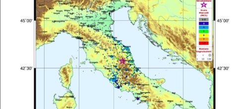 Scosse di Terremoto 18 gennaio Centro Italia